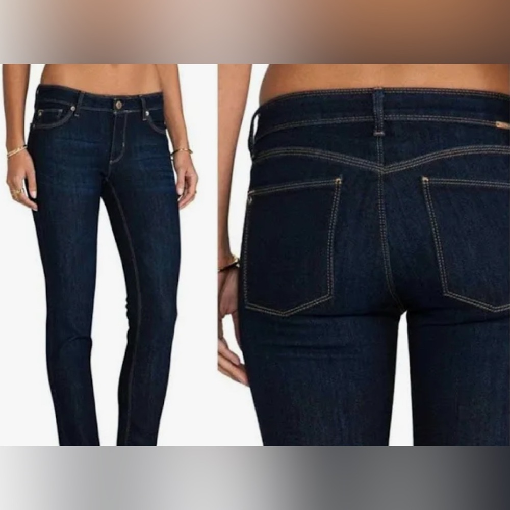 DL1961 Women's Skinny Jeans Angel ‚Mariner‘ wash, dark blue, Sz 27 midrise,